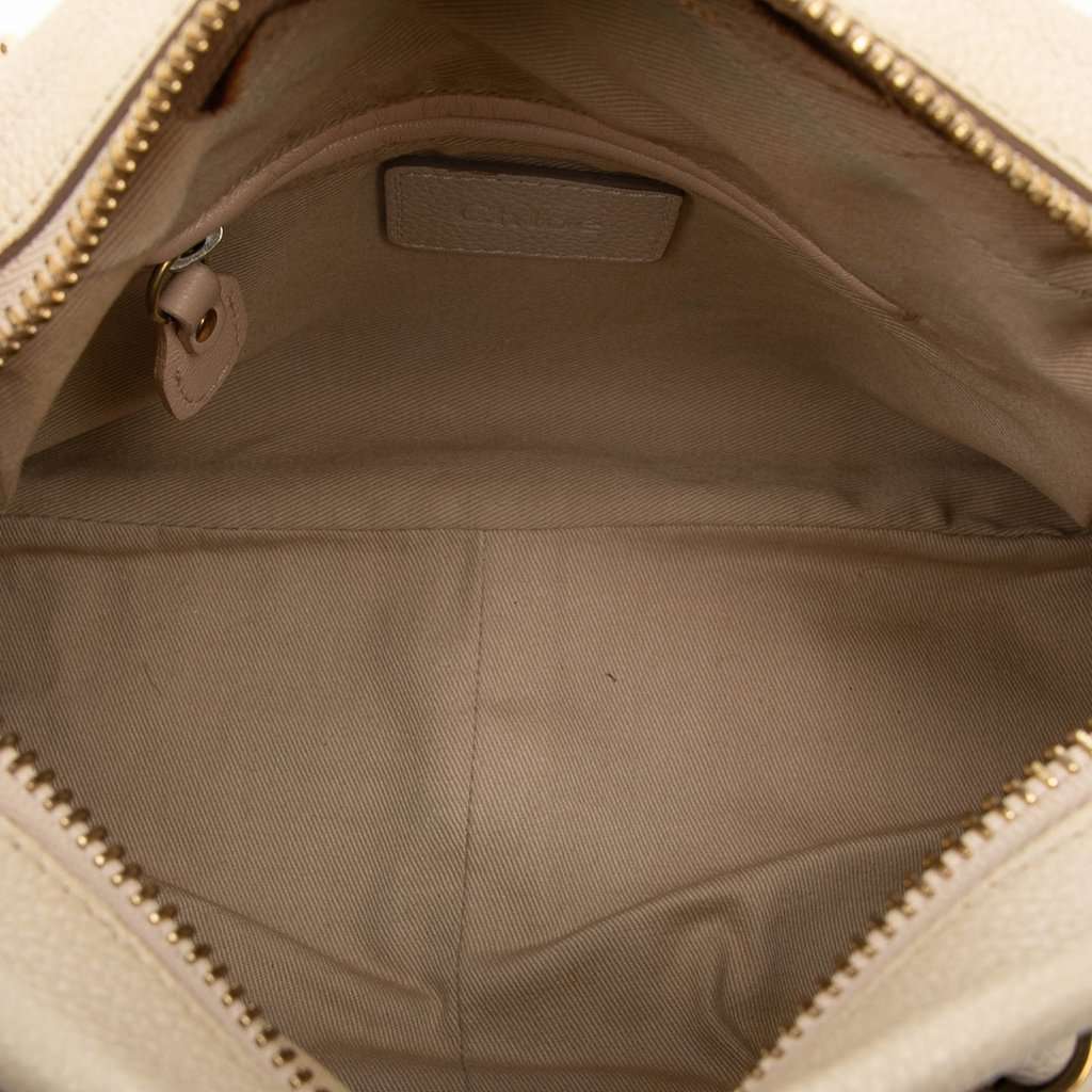 Chloé Small Pebbled Leather Paraty Satchel Brown Leather Very good condition - Model View