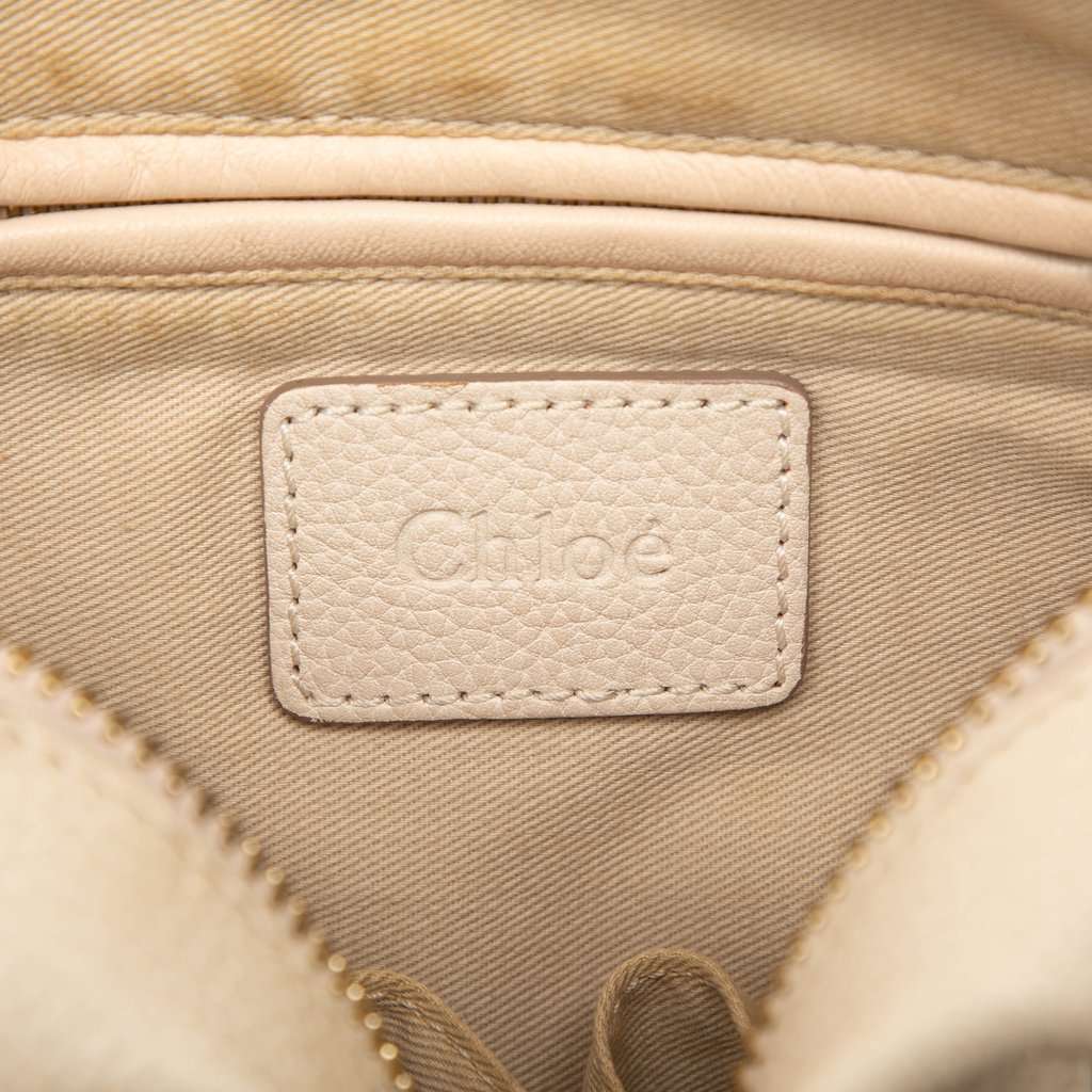 Chloé Small Pebbled Leather Paraty Satchel Brown Leather Very good condition - Box View