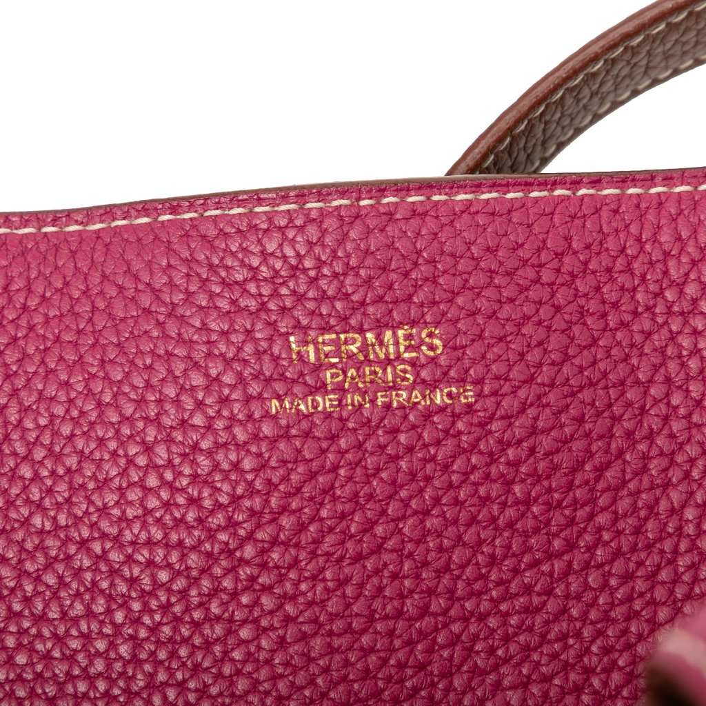 Hermès Clemence Double Sens 36 Brown Leather Very good condition - Box View