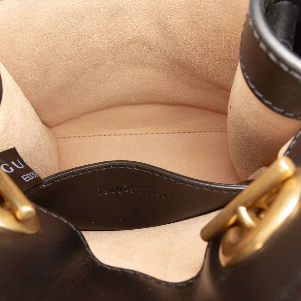 Gucci Mini GG Marmont Matelasse Leather Satchel Black Leather Very good condition - Box View
