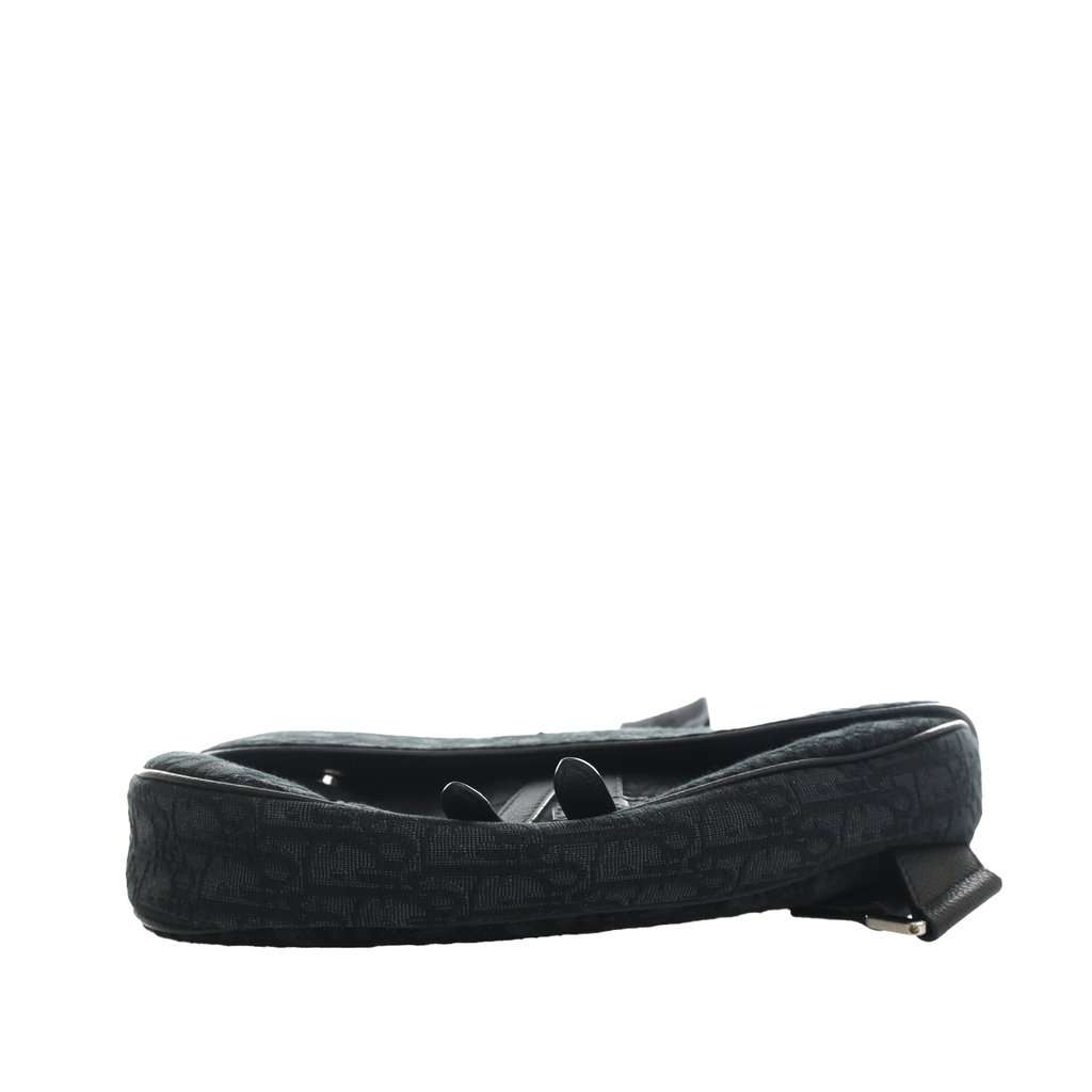 Dior Oblique Canvas Saddle Crossbody Black Very good - Model View