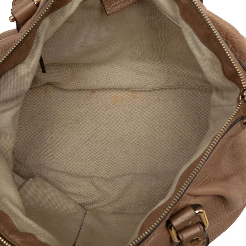 Gucci Calfskin Sukey Satchel Gold Leather Very good condition - Model View