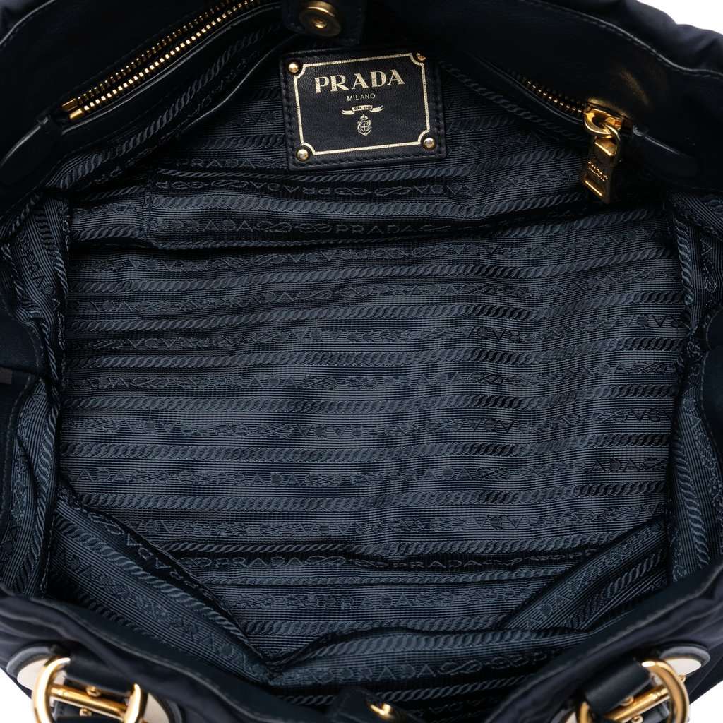 Prada Tessuto Satchel Blue Very good condition - Model View