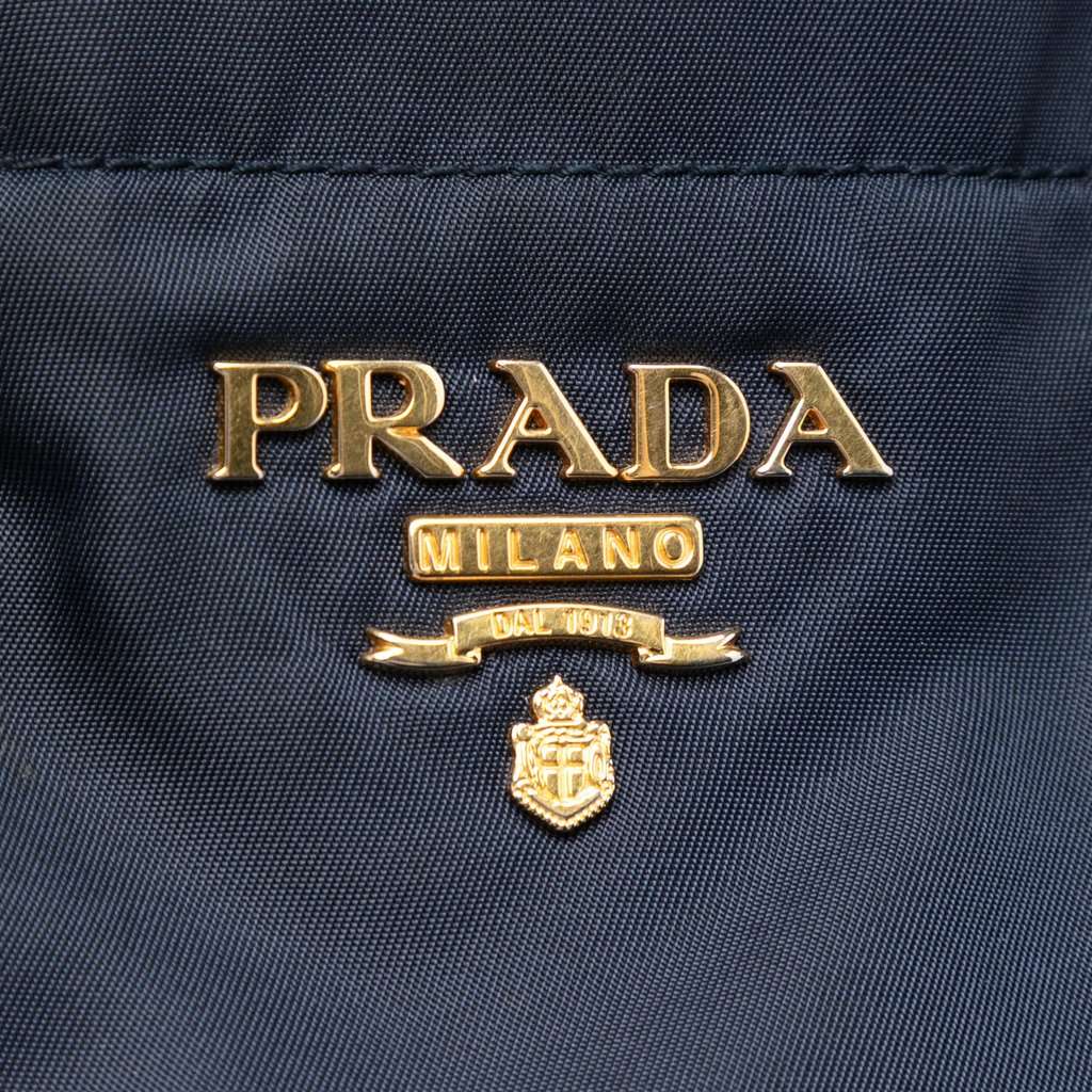 Prada Tessuto Satchel Blue Very good condition - Box View