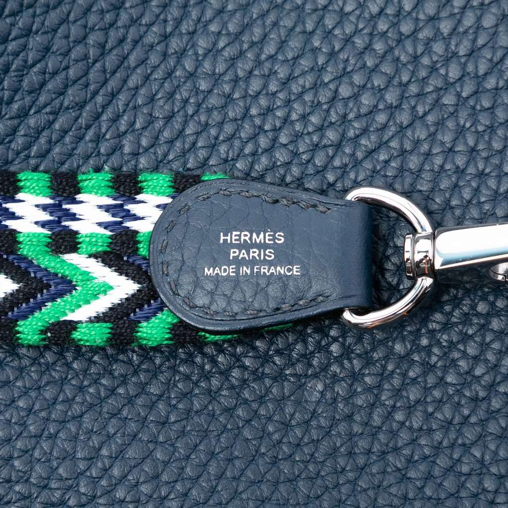 Hermès Clemence Evelyne 16 Amazone Blue Leather Very good condition - Box View