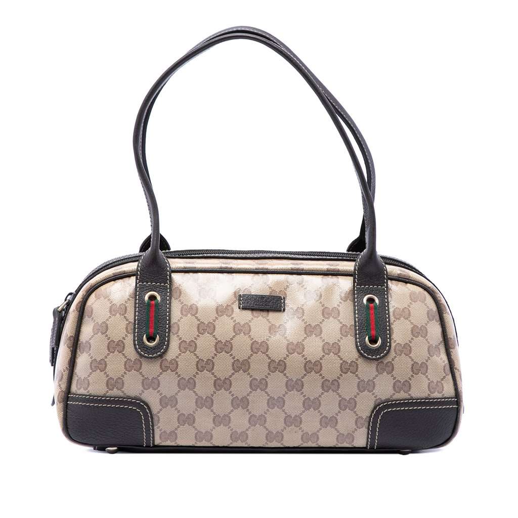 Gucci GG Crystal Princy Shoulder Bag Beige Very good - Front View