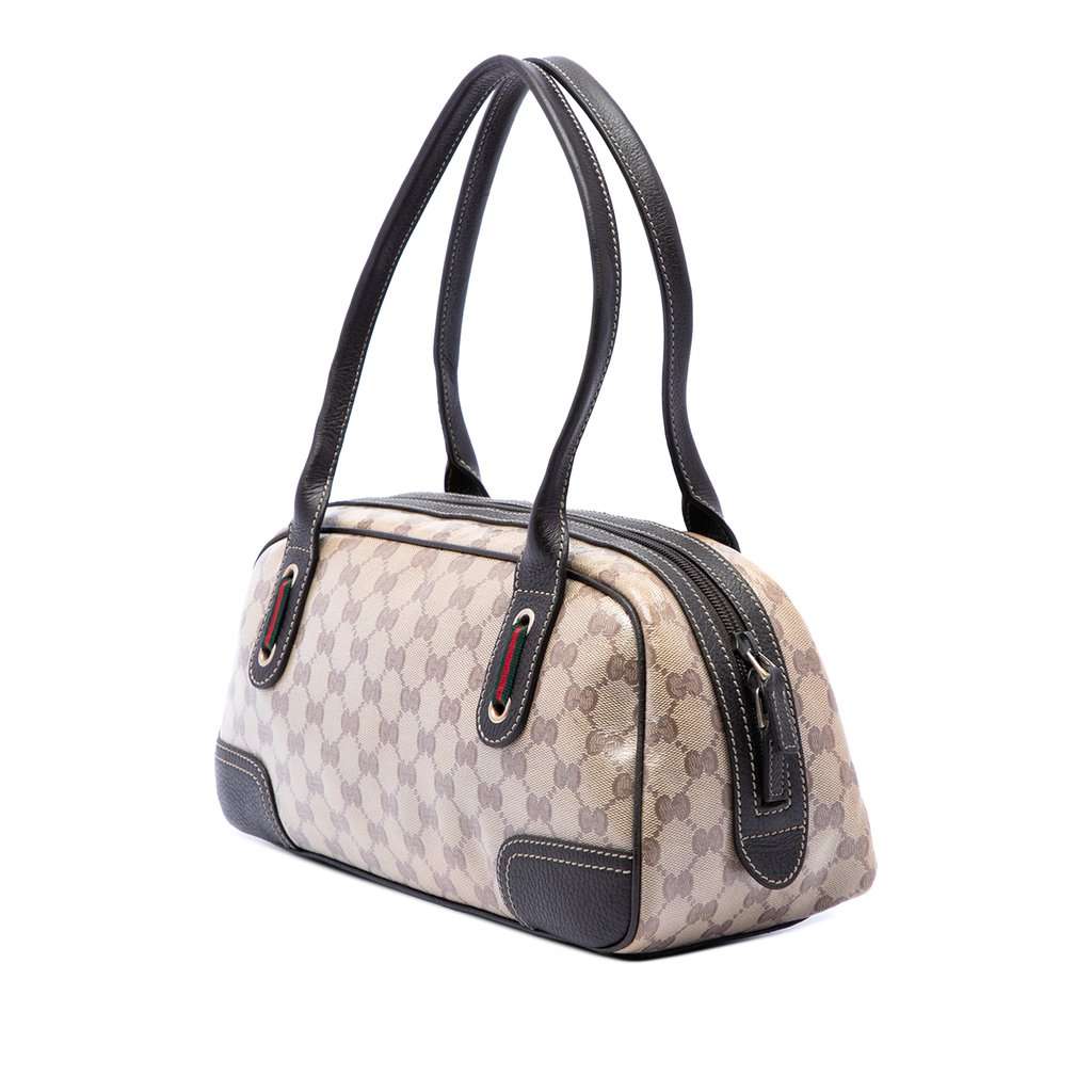 Gucci GG Crystal Princy Shoulder Bag Beige Very good - Back View