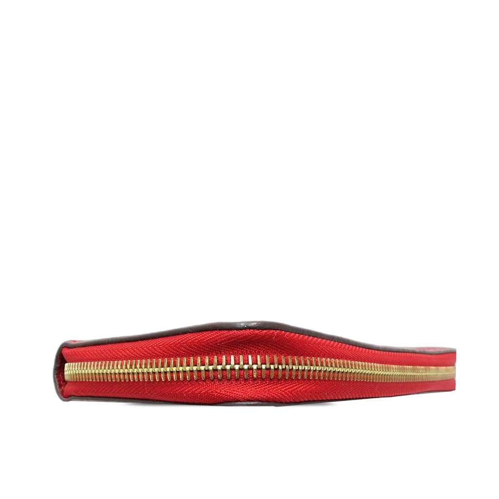 Louis Vuitton Monogram Empreinte Zippy Wallet Red Leather Very good - Inside View
