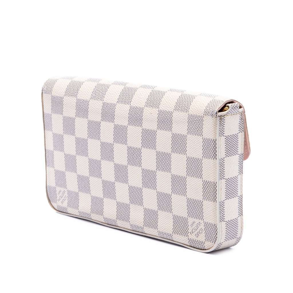 Louis Vuitton Damier Azur Pochette Felicie White Very good condition - Back View