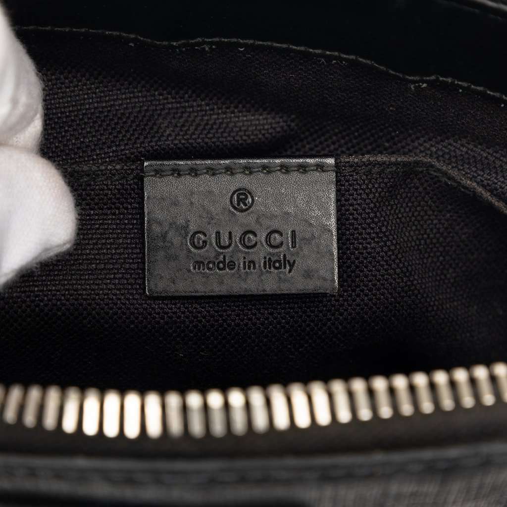 Gucci Small GG Supreme Web Messenger Bag Black Very good condition - Box View