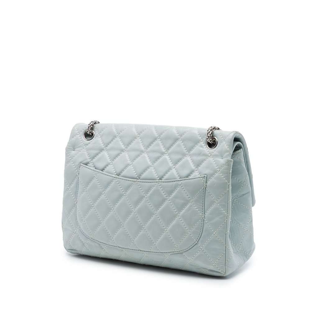 Chanel Quilted Aged Calfskin Reissue 2.55 Double Flap 227 MultiColor Leather Very good condition - Back View