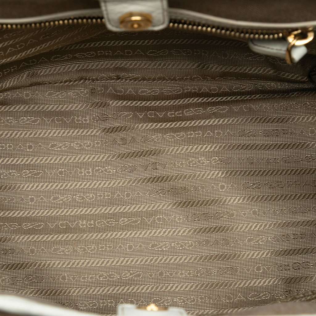 Prada Canvas Canapa Logo Bow Satchel Beige Very good condition - Model View