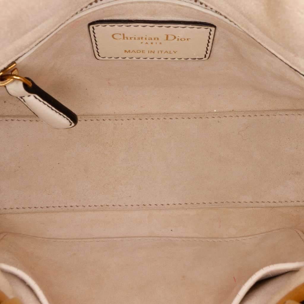Dior DiorAmour Niki De Saint Phalle Mini Calfskin Love Lady Dior White Leather Very good condition - Model View