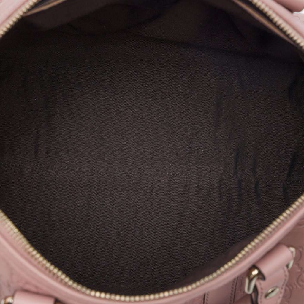 Gucci Medium Guccissima Joy Boston Bag Pink Leather Very good condition - Model View