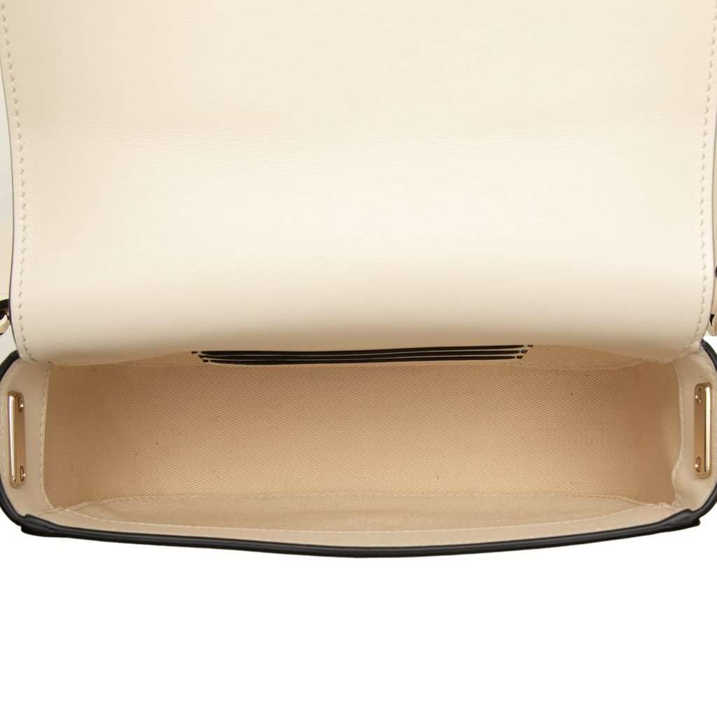 Valentino Small Calfskin VLogo Walk Crossbody White Leather Very good condition - Model View
