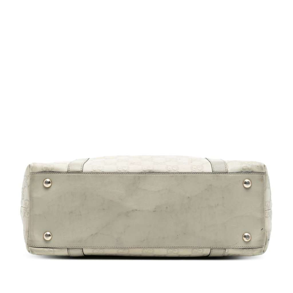 Gucci Guccissima Abbey D Ring Tote White Leather Very good condition - Inside View