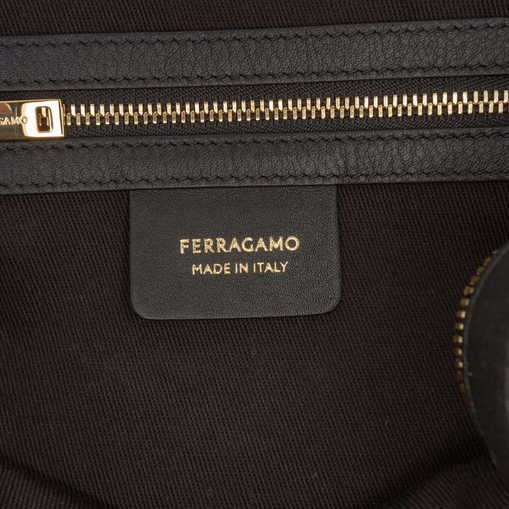 Salvatore Ferragamo Mini Leather Star Satchel Black Leather Very good condition - Box View