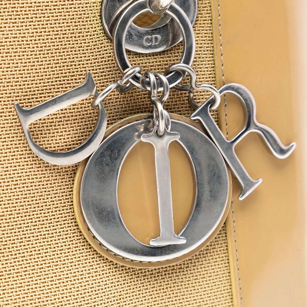 Dior Medium Canvas Lady Dior Beige Very good condition - Box View