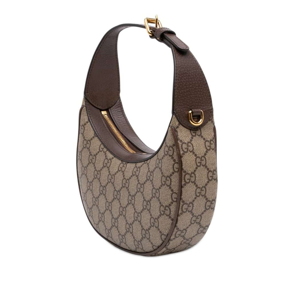 Gucci GG Supreme Ophidia Half Moon Beige Very good - Back View