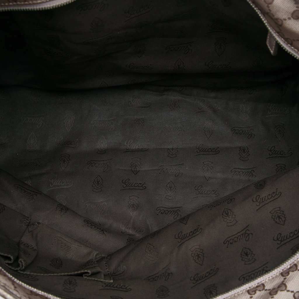 Gucci Large GG Imprime Tote Silver Very good - Model View