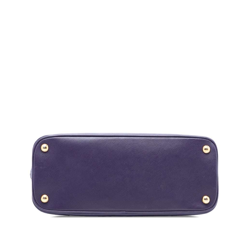 Prada Medium Saffiano Lux Promenade Satchel Purple Leather Very good condition - Inside View
