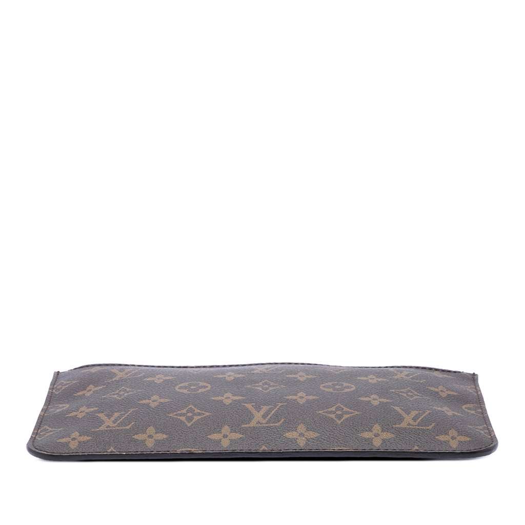 Louis Vuitton Monogram Neverfull MM Pouch Brown Very good - Inside View