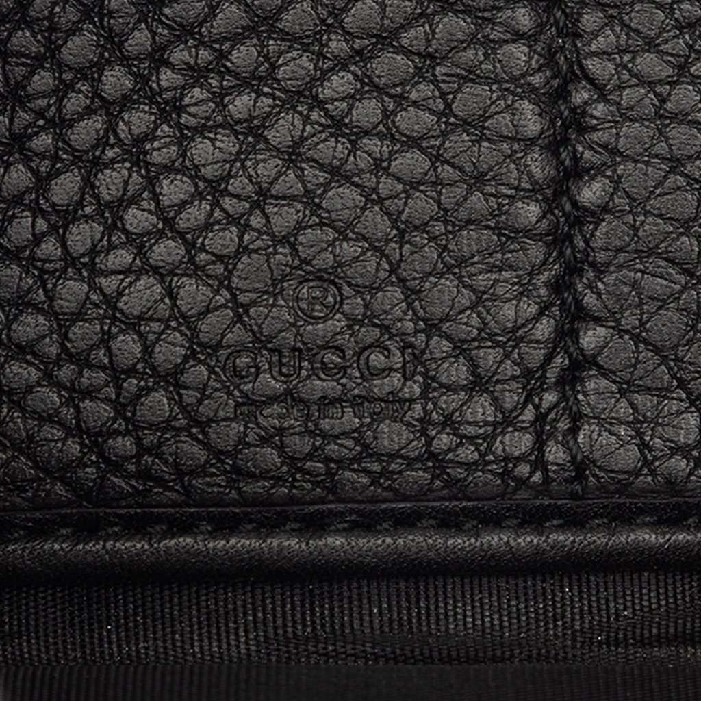 Gucci Calfskin Soho Zip Around Continental Wallet Black Leather Very good - Box View