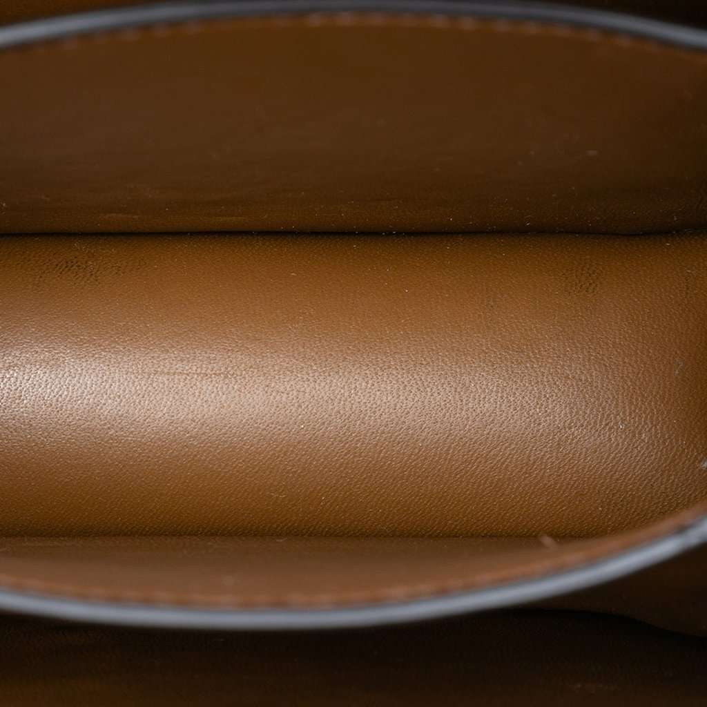 Celine Small Calfskin Classic Box Brown Leather Good condition - Model View
