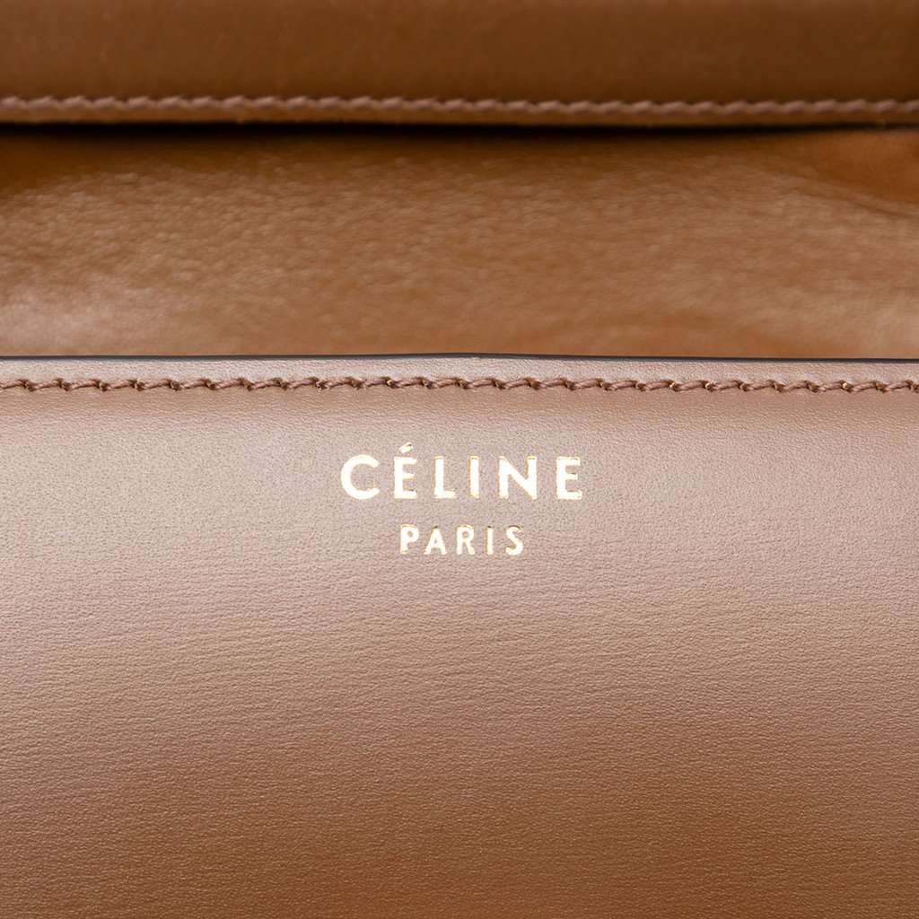 Celine Small Calfskin Classic Box Brown Leather Good condition - Box View