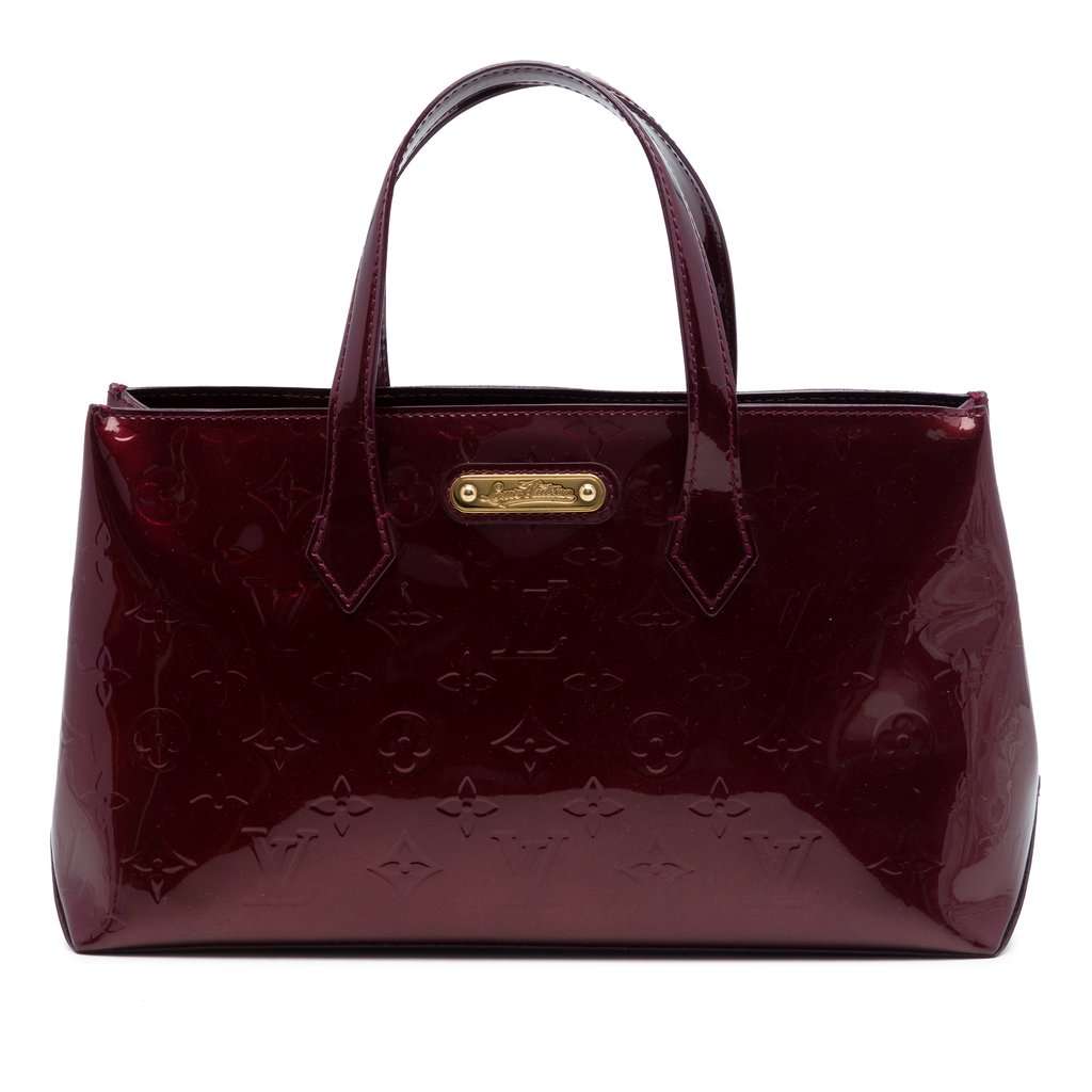 Louis Vuitton Monogram Vernis Wilshire PM Red Leather Very good - Front View