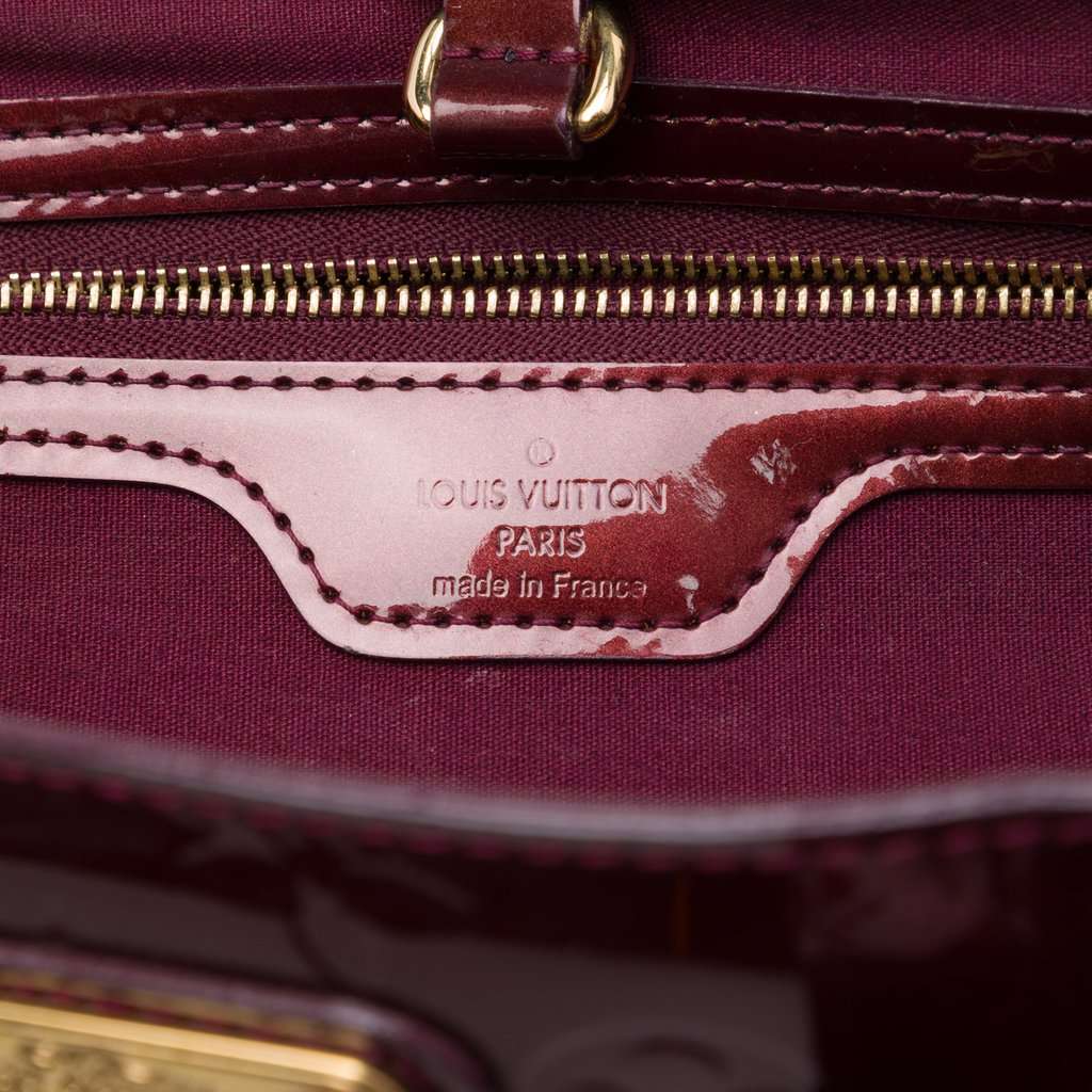 Louis Vuitton Monogram Vernis Wilshire PM Red Leather Very good - Box View