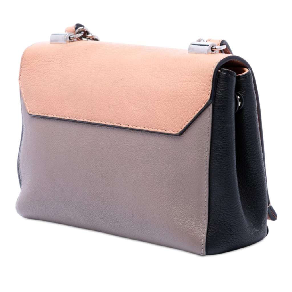 Louis Vuitton Tricolor Leather Lockme II BB Orange Leather Very good - Back View