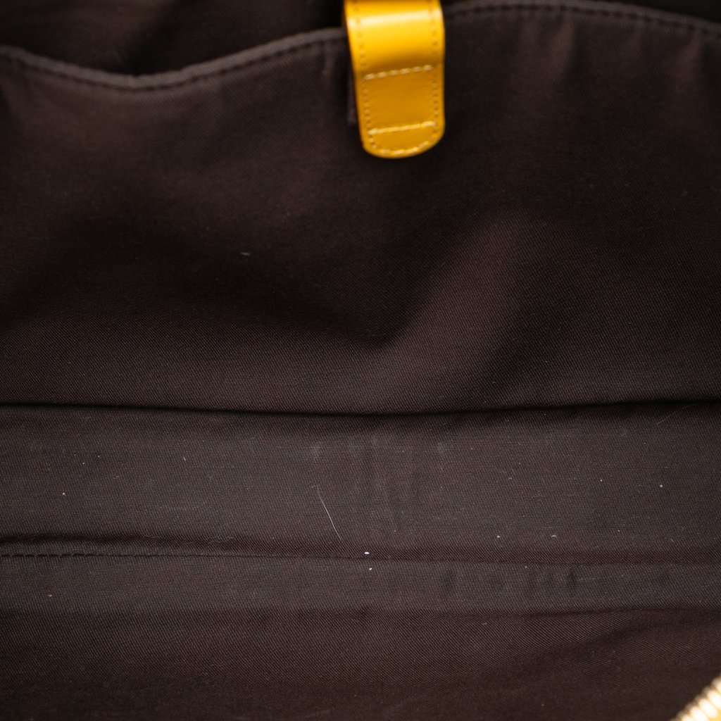 Gucci Medium Diamante Bright Leather Business Bag Yellow Leather Very good condition - Model View