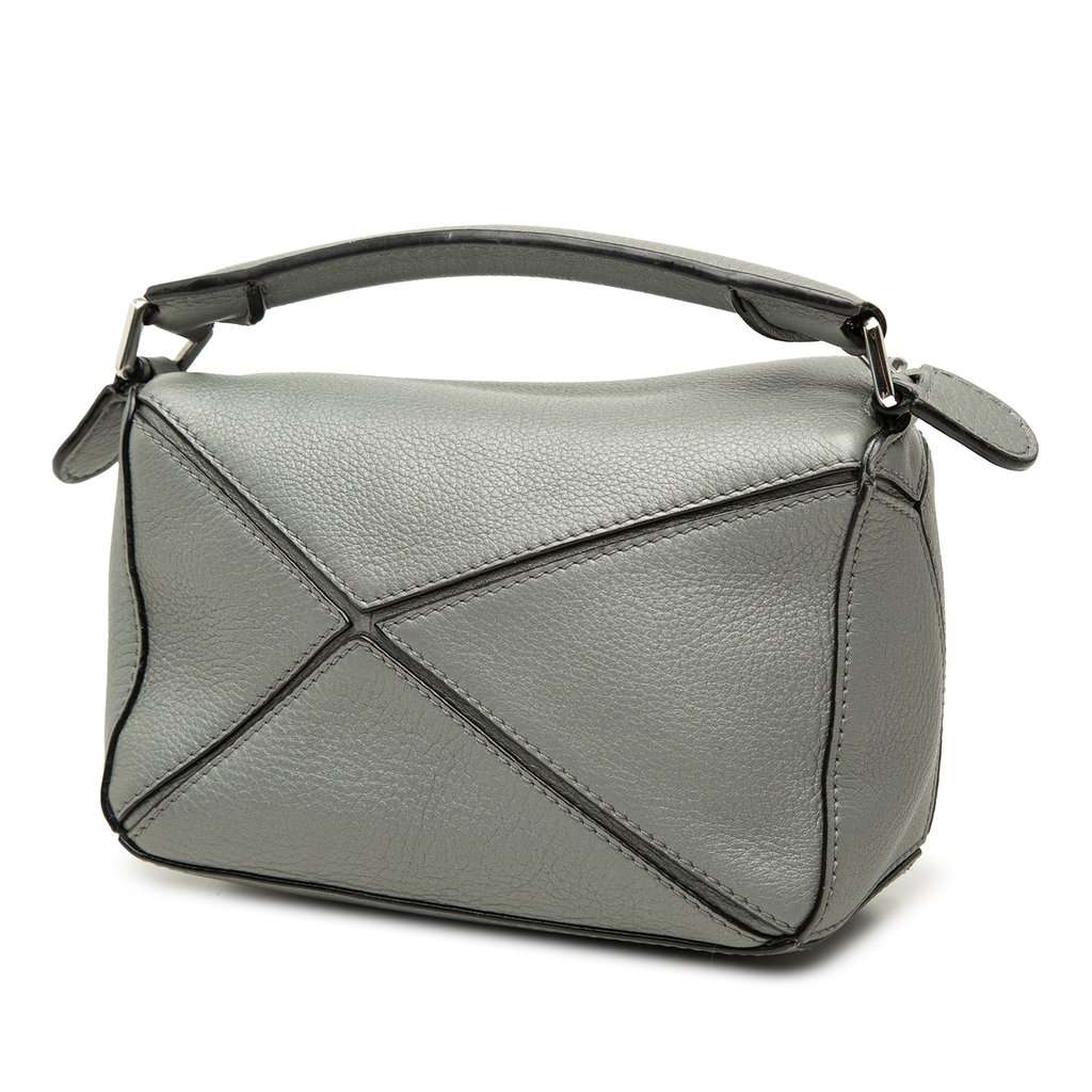 LOEWE Mini Calfskin Puzzle Satchel MultiColor Leather Very good - Back View
