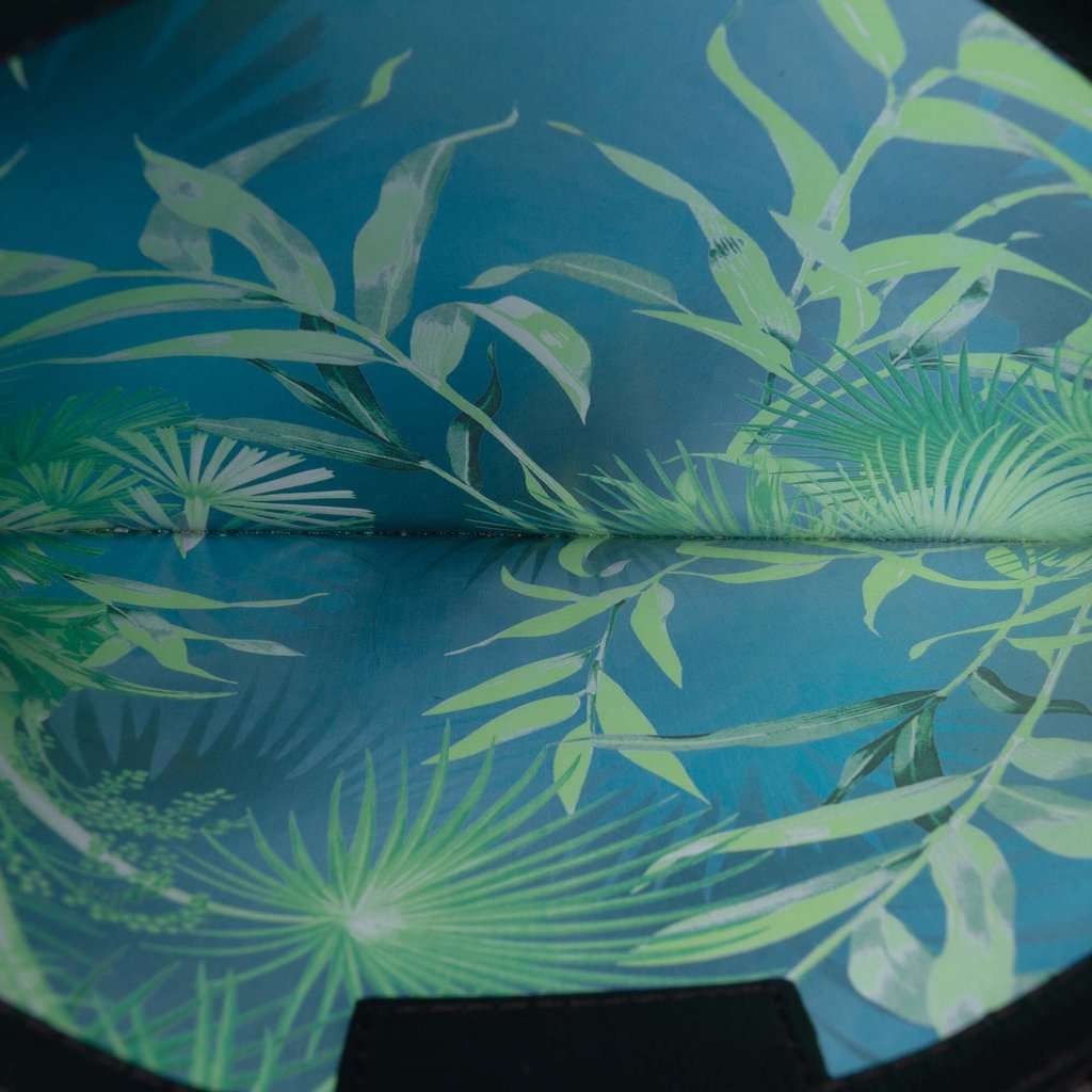 Versace PVC Jungle Print Zipped Clutch Green Plastic Very good - Model View