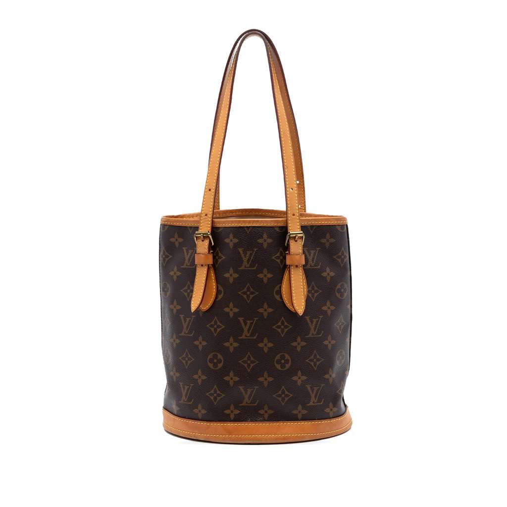 Louis Vuitton Monogram Petit Bucket Brown Very good condition - Front View