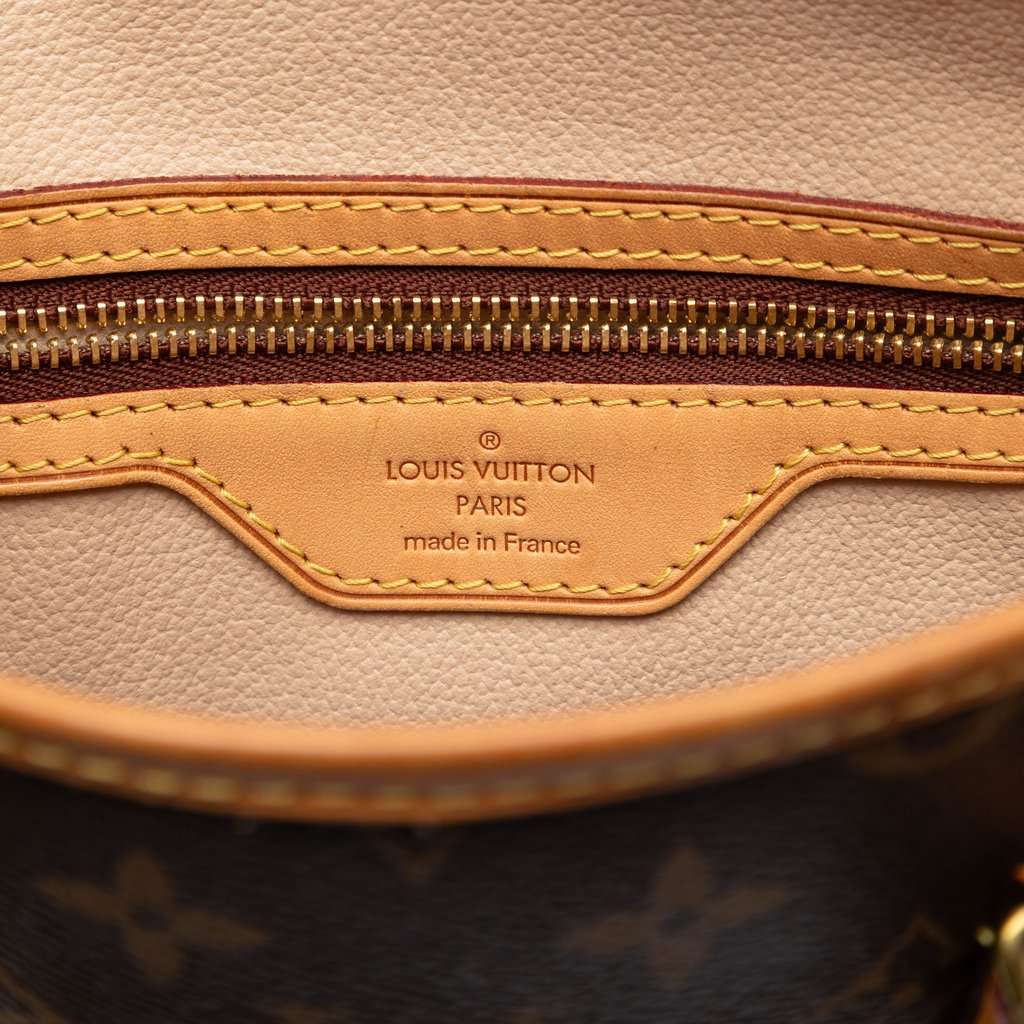 Louis Vuitton Monogram Petit Bucket Brown Very good condition - Box View