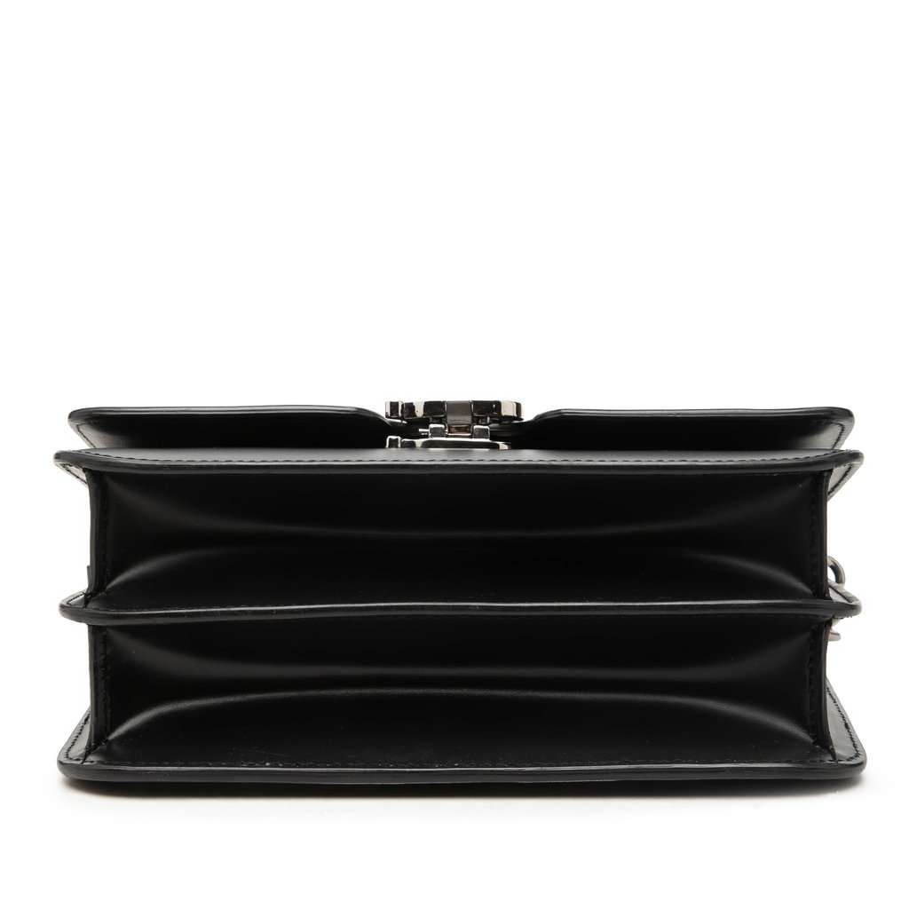 Burberry Small Smooth Calfskin Bambi TB Crossbody Black Leather Very good - Inside View
