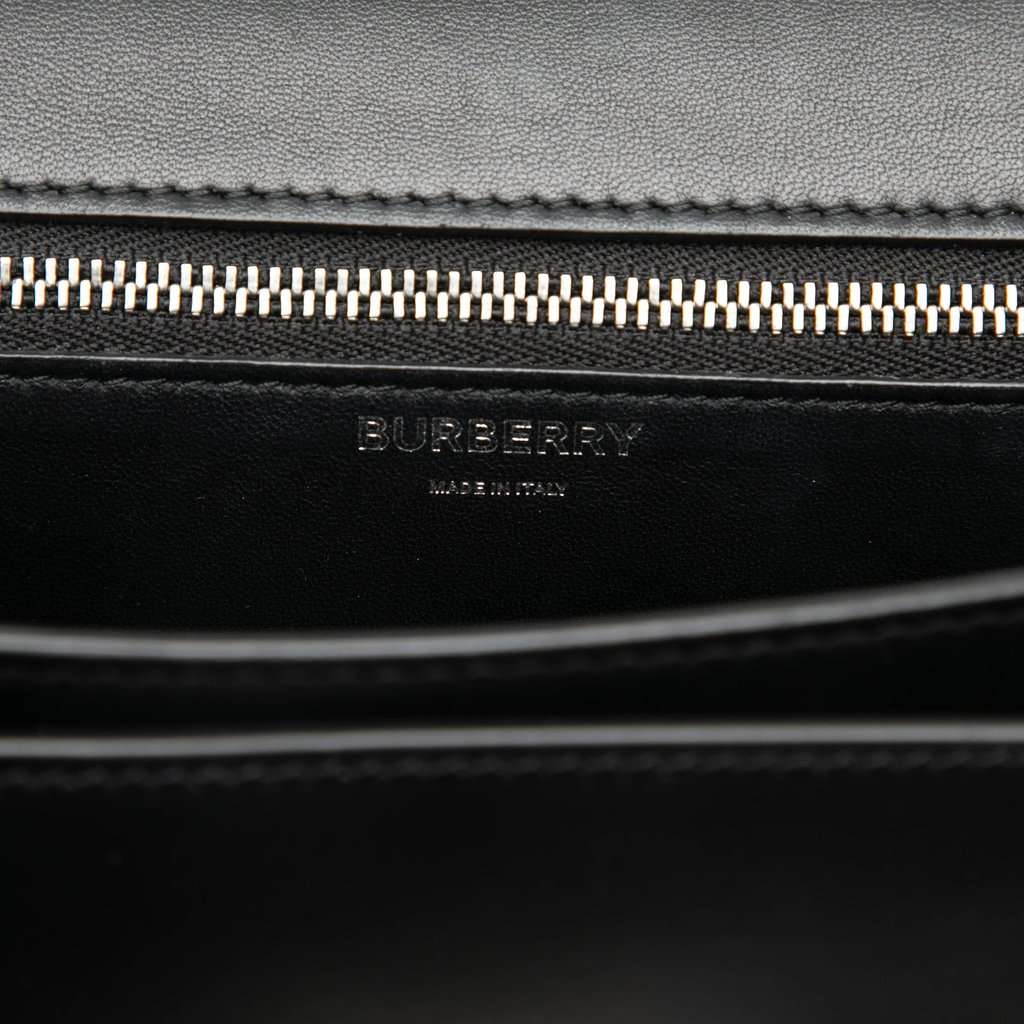 Burberry Small Smooth Calfskin Bambi TB Crossbody Black Leather Very good - Box View