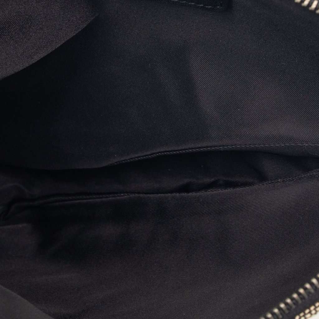 Dior Mini Diorissimo Canvas Saddle Pochette Black Very good condition - Model View
