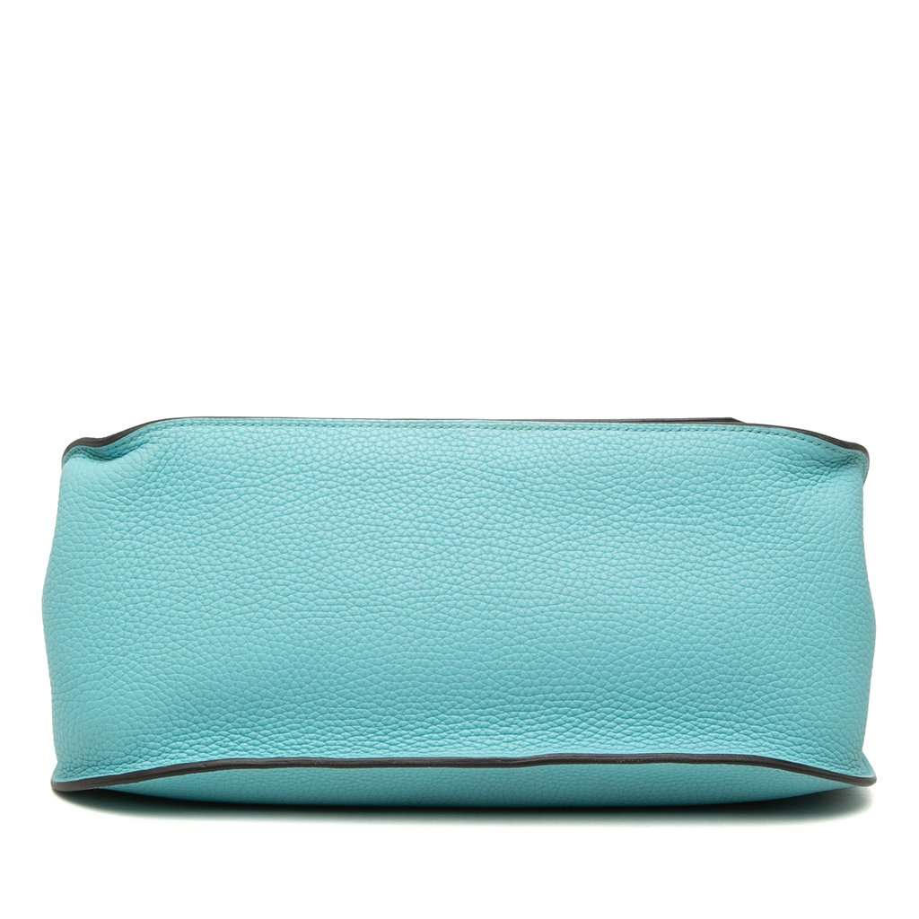 Hermès Clemence and Swift Jypsiere 31 Blue Leather Very good condition - Inside View