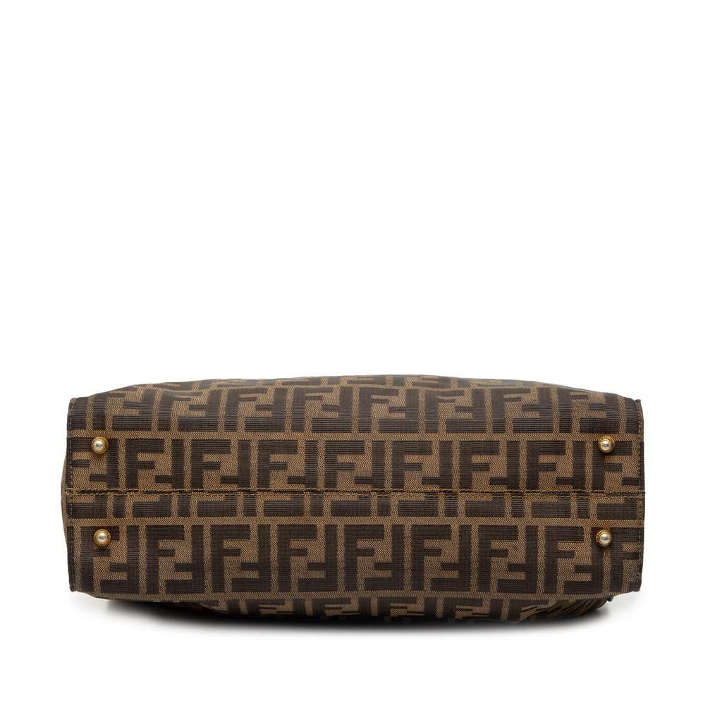 Fendi Zucca Canvas Twins Tote Brown Very good - Inside View
