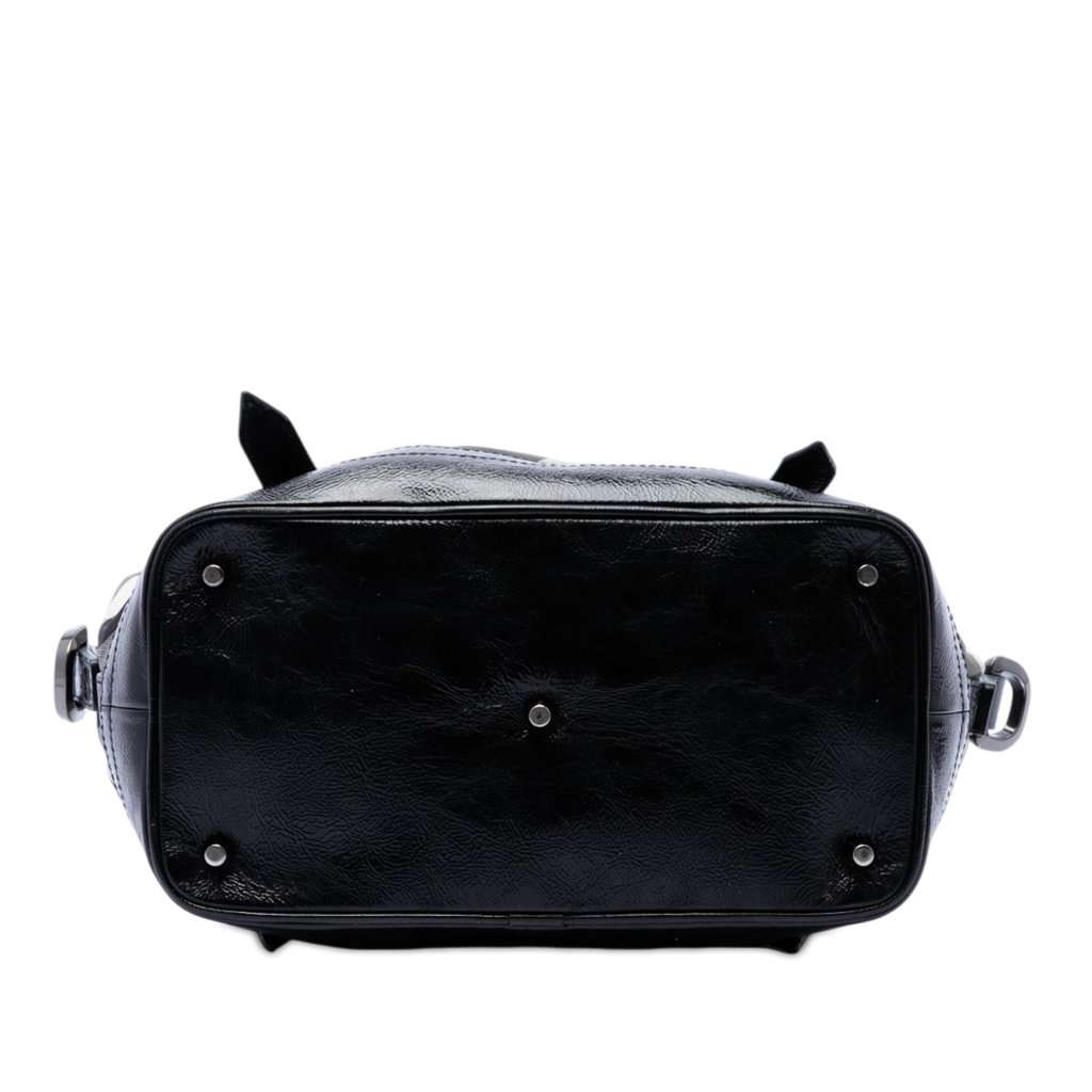Burberry Beat Check Nylon Lowry Satchel Black Very good - Inside View