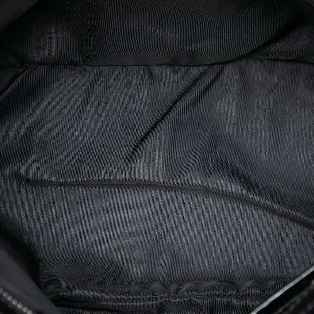 Burberry Beat Check Nylon Lowry Satchel Black Very good - Model View