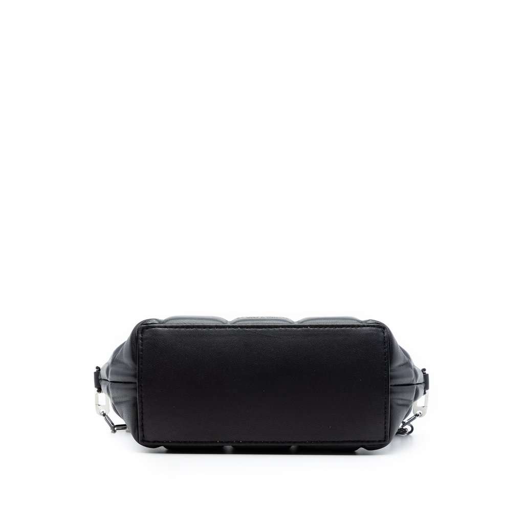 Bottega Veneta Mini Padded Nappa Half Moon Chain Crossbody Black Leather Very good condition - Inside View