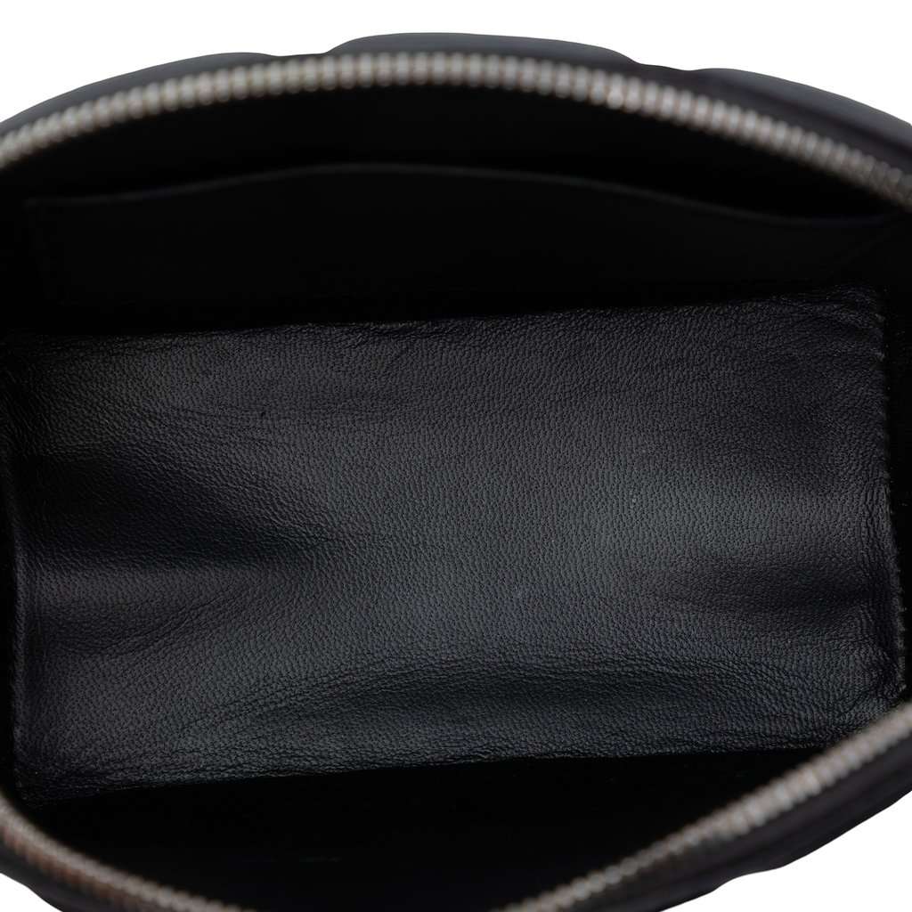 Bottega Veneta Mini Padded Nappa Half Moon Chain Crossbody Black Leather Very good condition - Model View