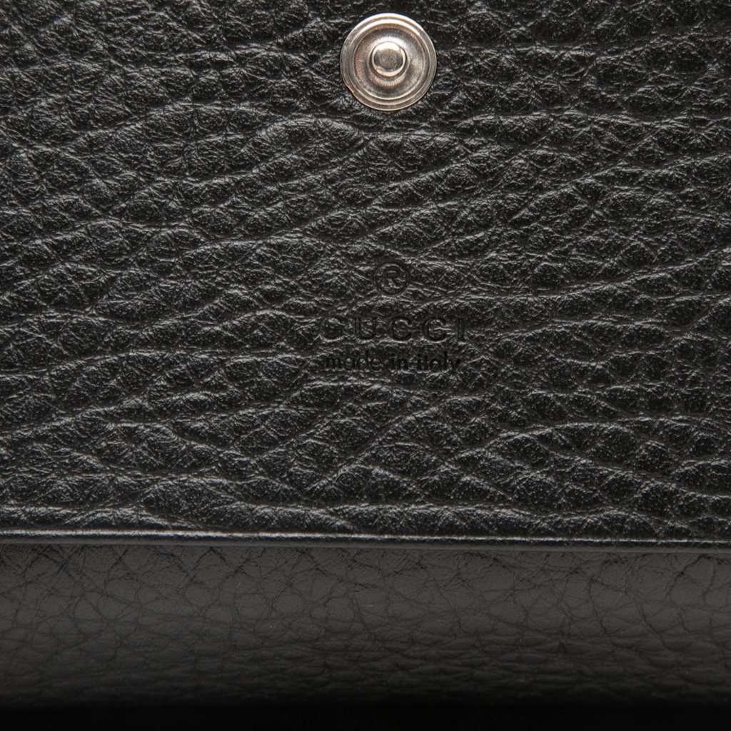 Gucci GG Marmont Calfskin Card Case Black Leather Very good - Box View