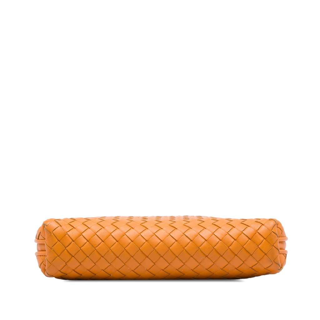 Bottega Veneta Nappa Intrecciato Nodini Crossbody Orange Leather Very good - Inside View