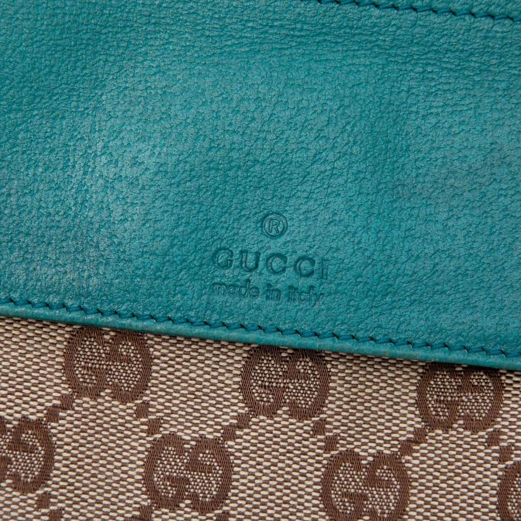 Gucci GG Canvas Web Double Pocket Belt Bag Beige Very good - Box View