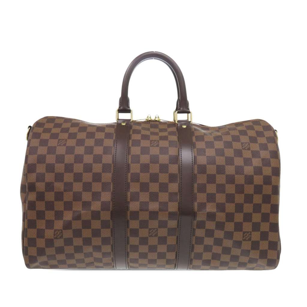 Louis Vuitton Damier Ebene Keepall Bandouliere 45 Brown Very good condition - Back View